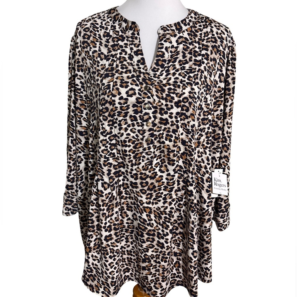 Kim Rogers Animal Print Blouse